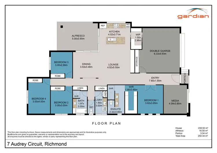 Floorplan of Homely house listing, 7 Audrey Circuit, Richmond QLD 4740