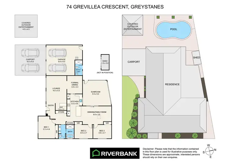 Floorplan of Homely house listing, 74 Grevillea Crescent, Greystanes NSW 2145