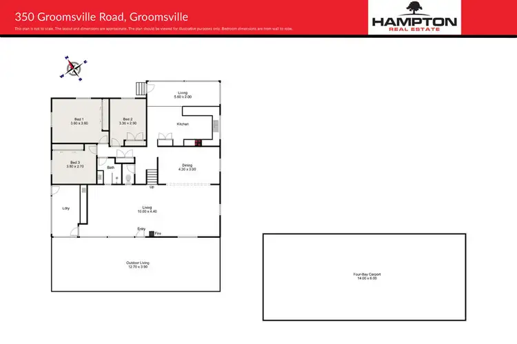 Floorplan of Homely house listing, 350 Groomsville Road, Groomsville QLD 4352