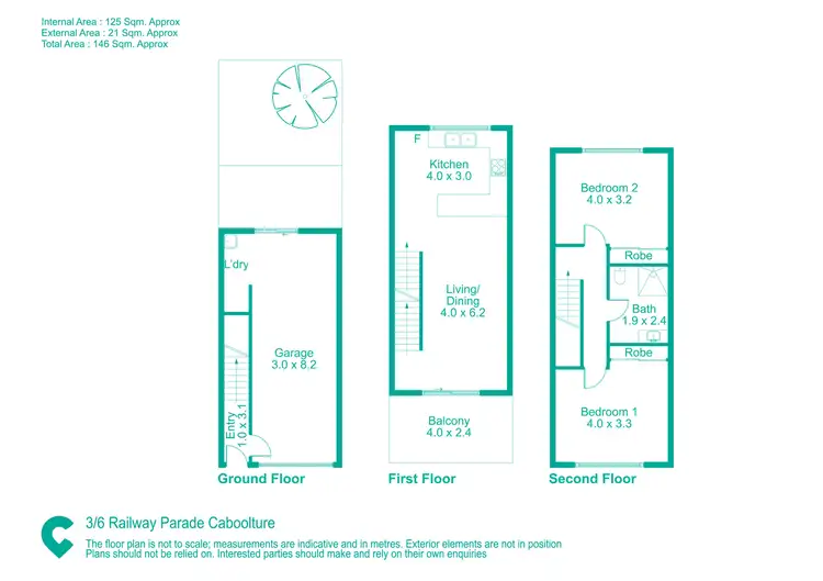 Floorplan of Homely townhouse listing, 3/6 Railway Parade, Caboolture QLD 4510