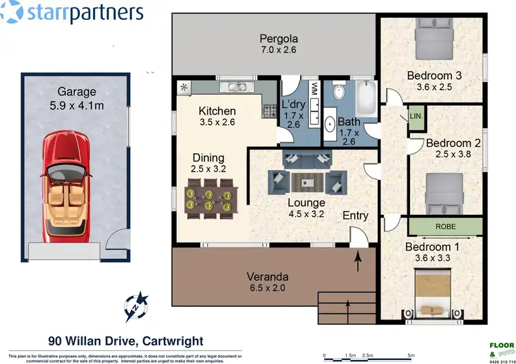 Floorplan of Homely house listing, 90 Willan Drive, Cartwright NSW 2168