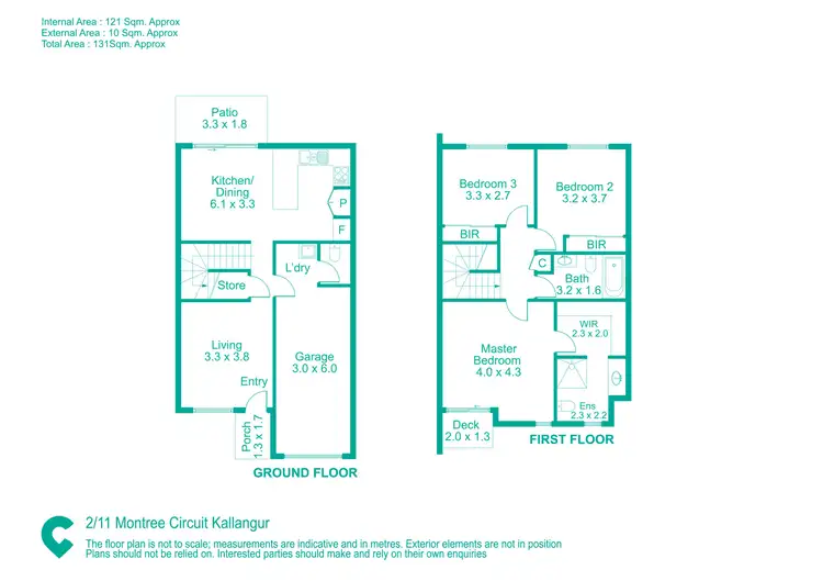 Floorplan of Homely townhouse listing, 2/11-13 Montree Circuit, Kallangur QLD 4503