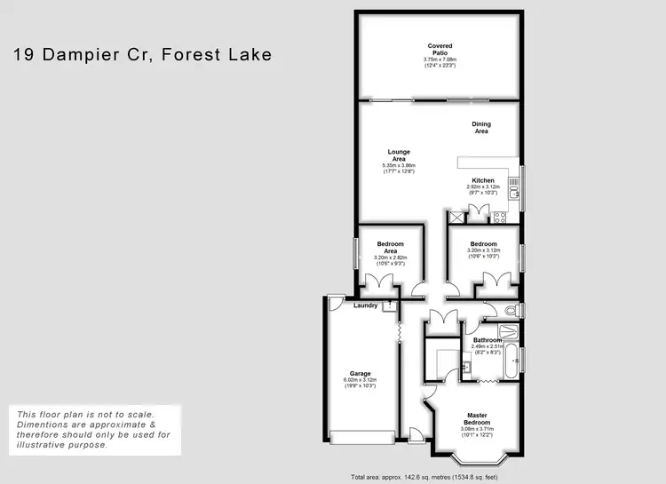 Floorplan of Homely house listing, 19 Dampier Cr, Forest Lake QLD 4078