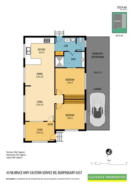 Floorplan of Homely villa listing, 41/98 Bruce Hwy Eastern Service Road, Burpengary East QLD 4505