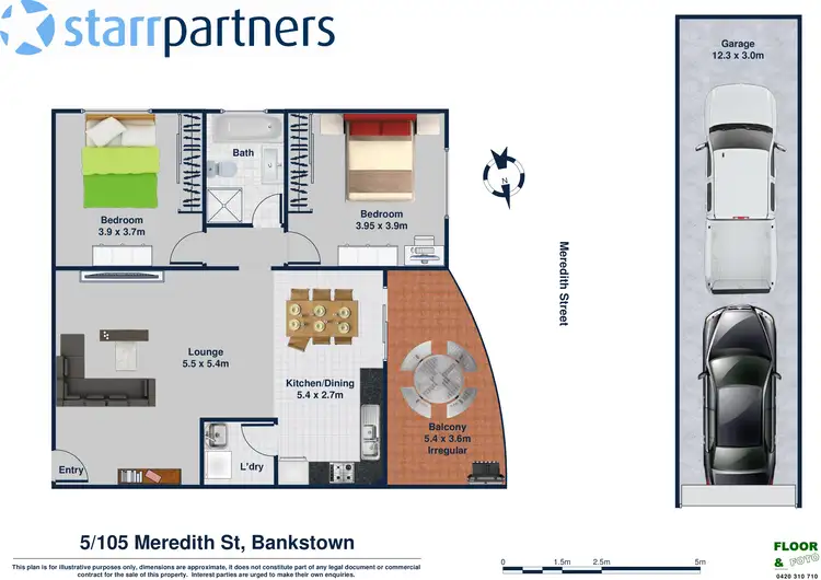 Floorplan of Homely unit listing, 5/105 Meredith Street, Bankstown NSW 2200