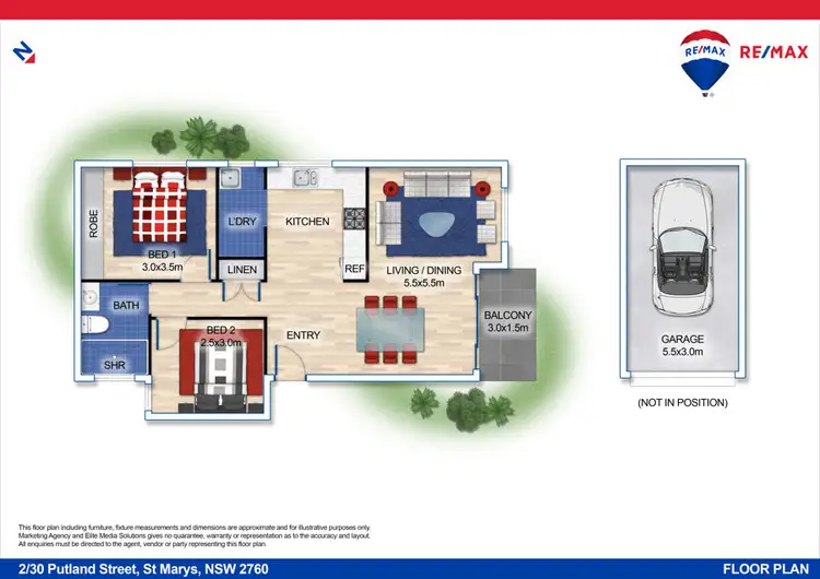 Floorplan of Homely unit listing, 2/30 PUTLAND STREET, St Marys NSW 2760