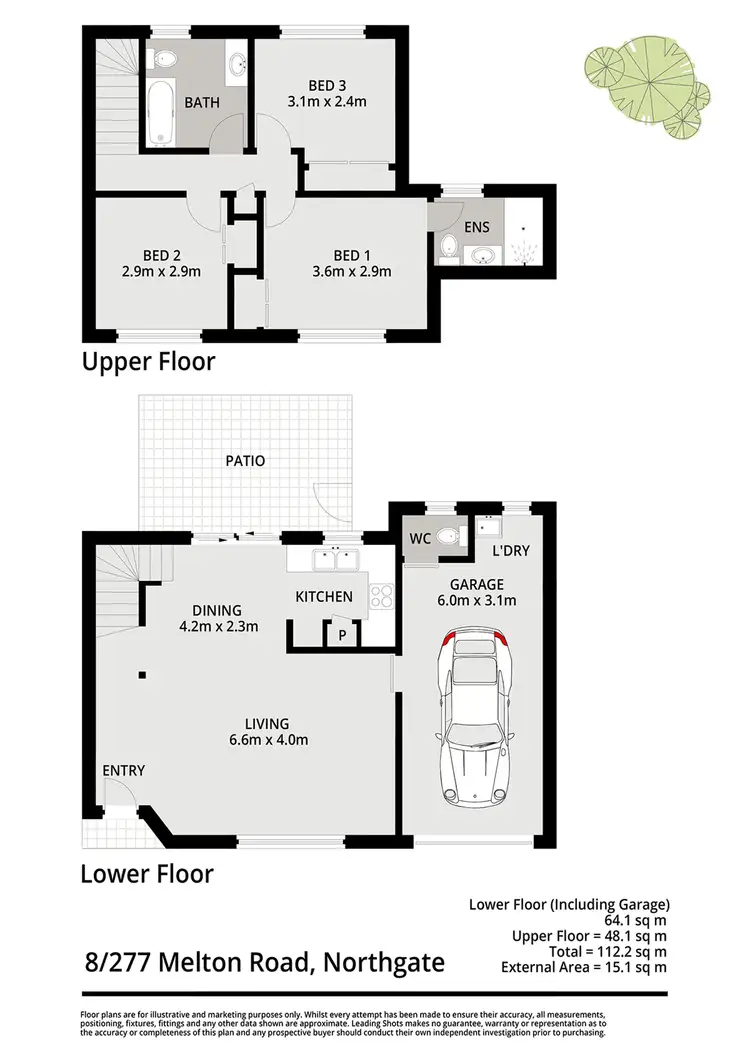 Floorplan of Homely unit listing, 8/277 Melton Road, Northgate QLD 4013