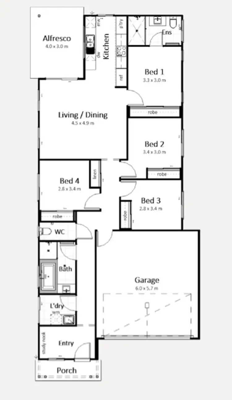 Floorplan of Homely house listing, Address available on request
