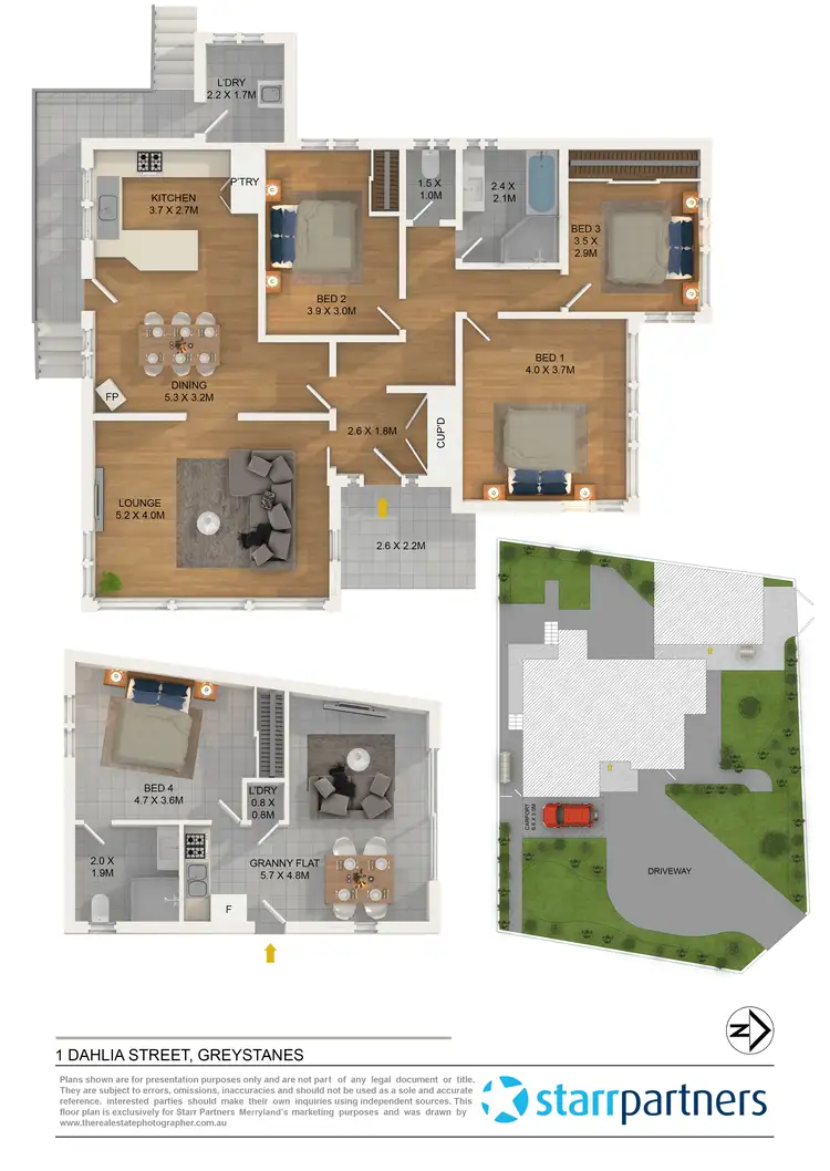 Floorplan of Homely house listing, 1 Dahlia Street, Greystanes NSW 2145