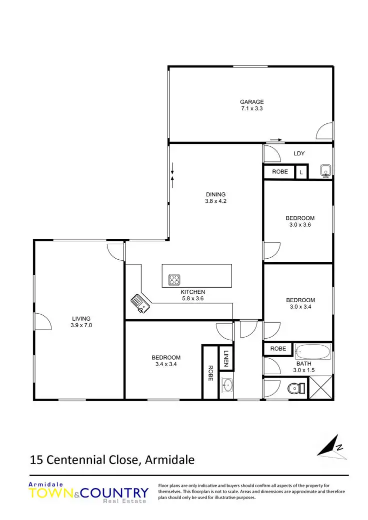 Floorplan of Homely house listing, 15 Centennial Close, Armidale NSW 2350