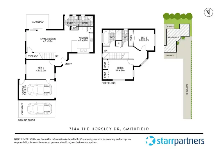 Floorplan of Homely house listing, 714a The Horsley Drive, Smithfield NSW 2164
