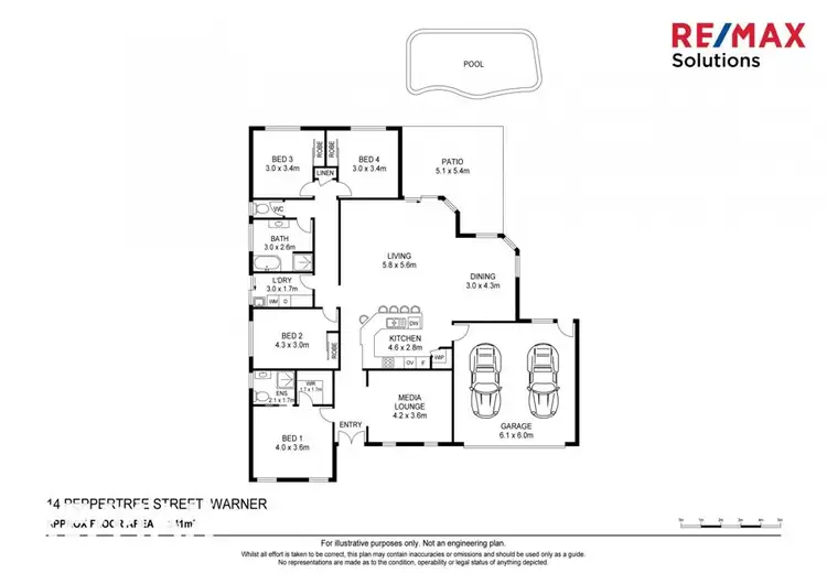 Floorplan of Homely house listing, 14 Peppertree Street, Warner QLD 4500