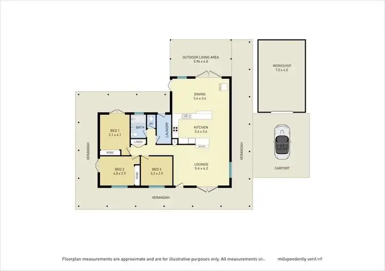 Floorplan of Homely house listing, 6 Raymond Close, Bellingen NSW 2454
