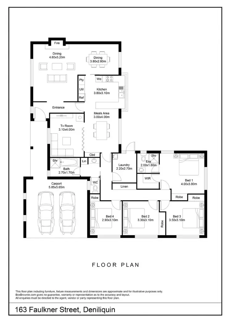 Floorplan of Homely house listing, 163 Faulkner Street, Deniliquin NSW 2710