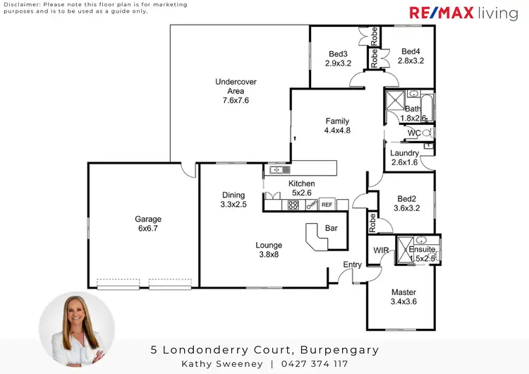 Floorplan of Homely house listing, 5 Londonderry Court, Burpengary QLD 4505
