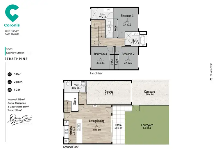 Floorplan of Homely townhouse listing, 90/71 Stanley Street, Brendale QLD 4500
