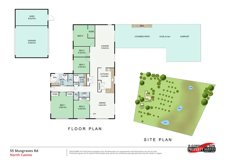Floorplan of Homely house listing, 55 Musgraves Road, North Casino NSW 2470