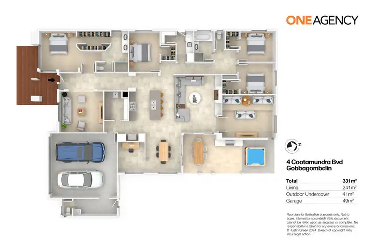 Floorplan of Homely house listing, 4 COOTAMUNDRA BOULEVARD, Gobbagombalin NSW 2650