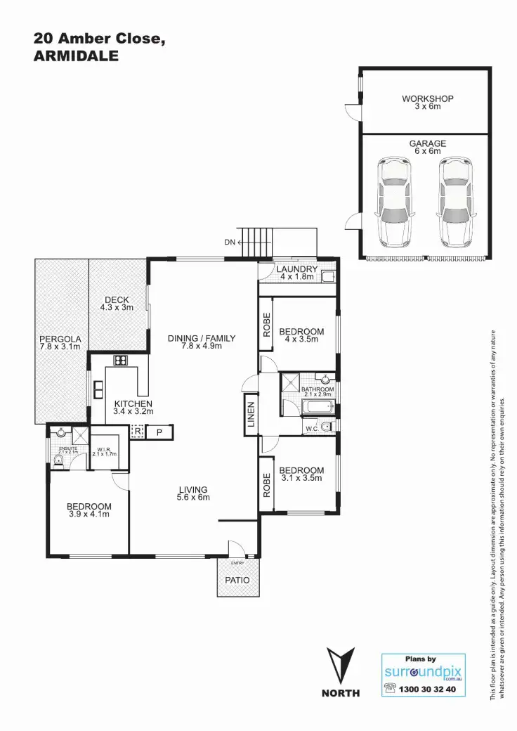 Floorplan of Homely house listing, 20 Amber Close, Armidale NSW 2350