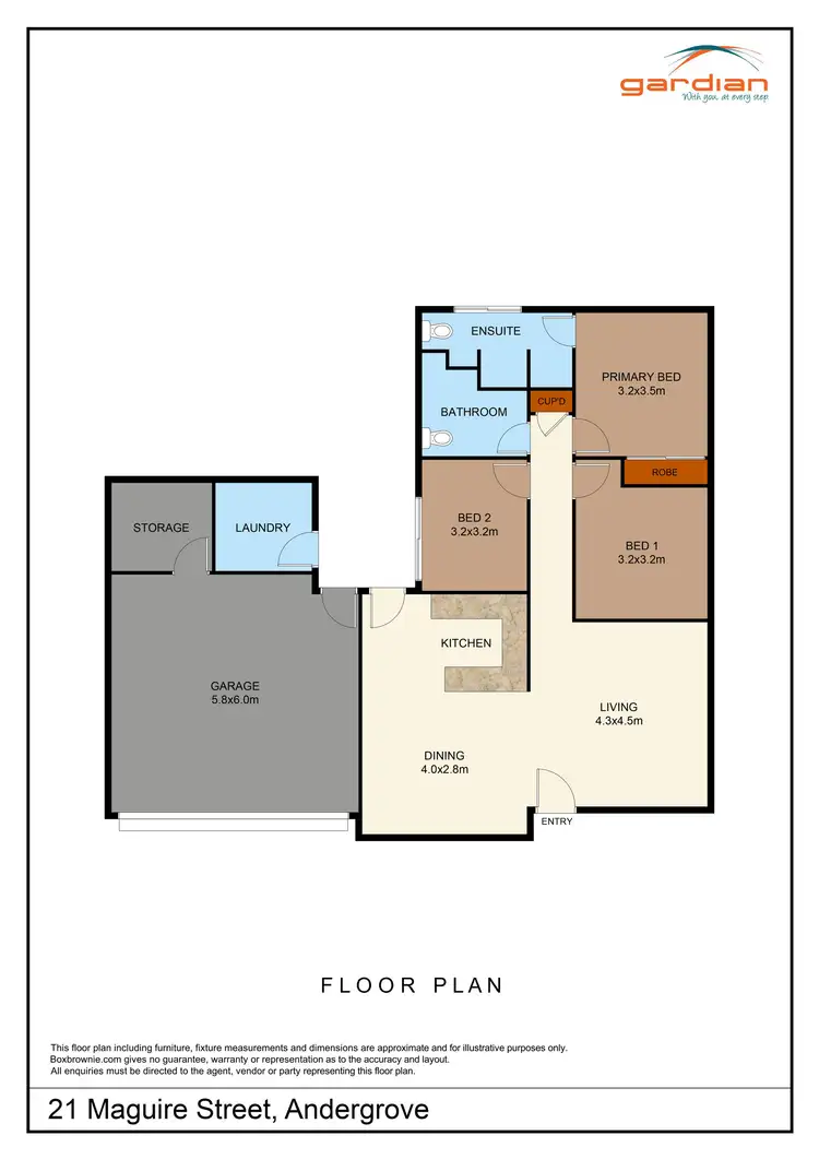 Floorplan of Homely house listing, 21 Maguire Street, Andergrove QLD 4740