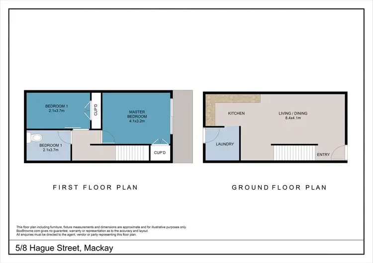 Floorplan of Homely unit listing, 5/8 Hague Street, East Mackay QLD 4740