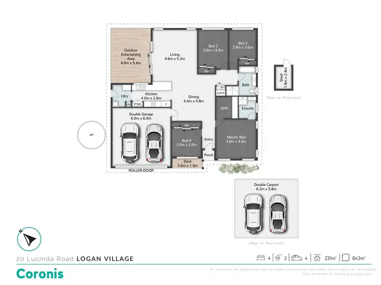 Floorplan of Homely house listing, 20 Lucinda Road, Logan Village QLD 4207