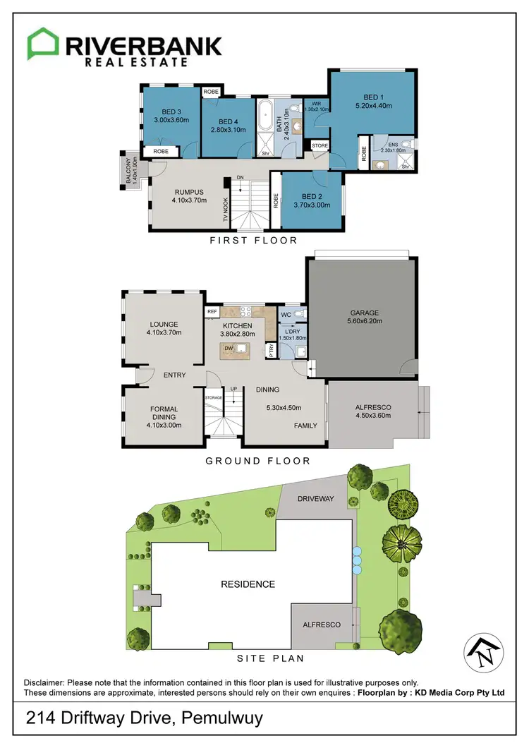 Floorplan of Homely house listing, 214 Driftway Drive, Pemulwuy NSW 2145