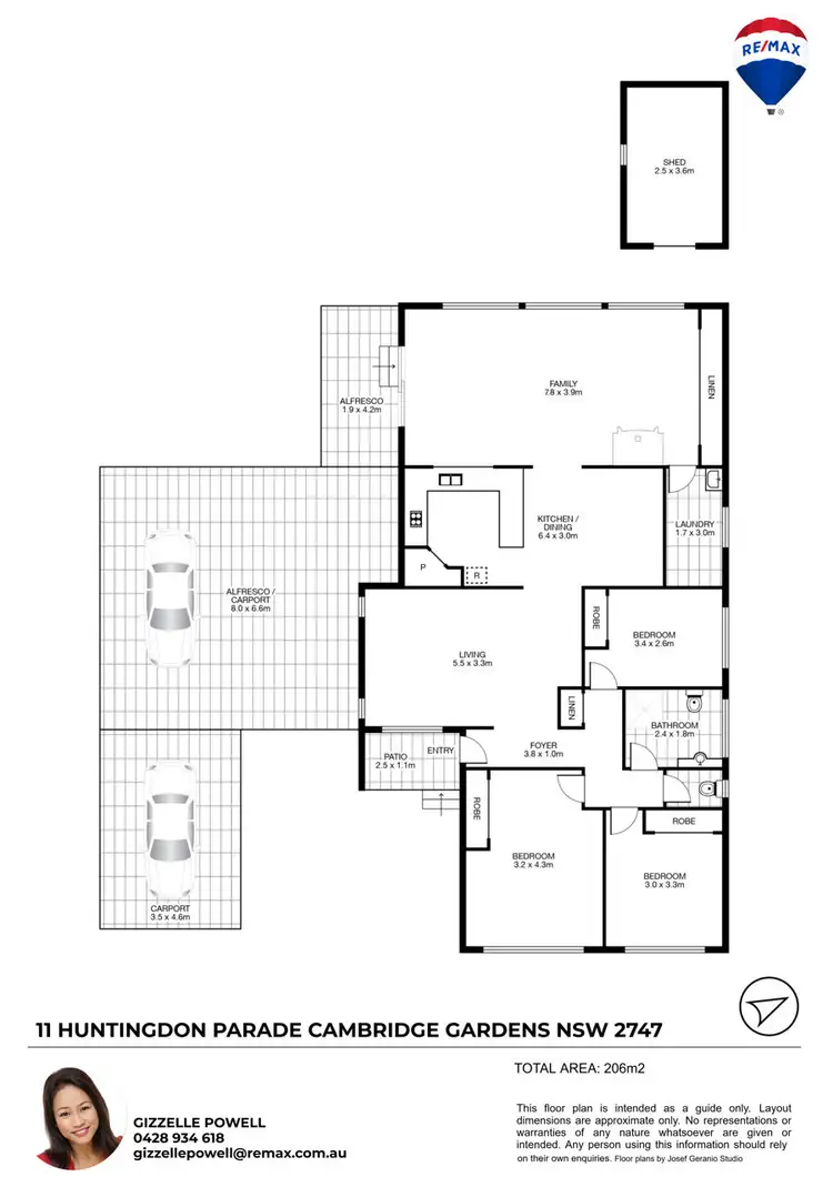 Floorplan of Homely house listing, 11 HUNTINGDON PARADE, Cambridge Gardens NSW 2747