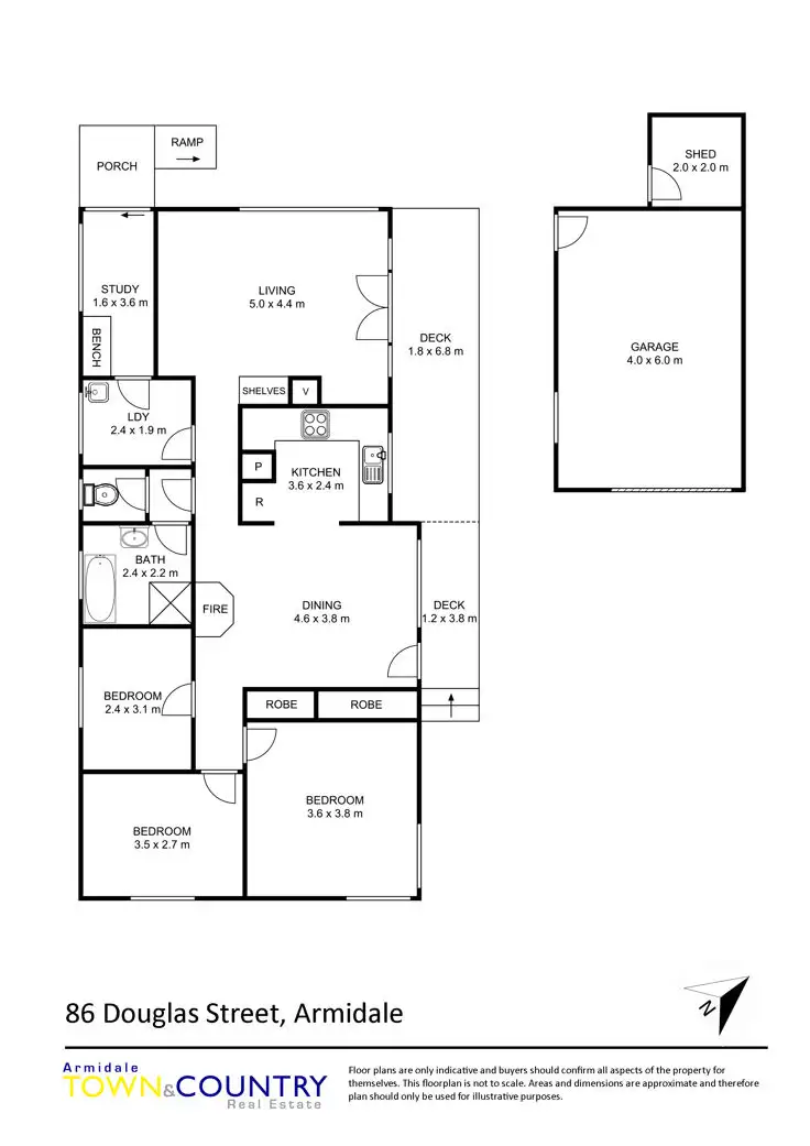 Floorplan of Homely house listing, 86 Douglas Street, Armidale NSW 2350