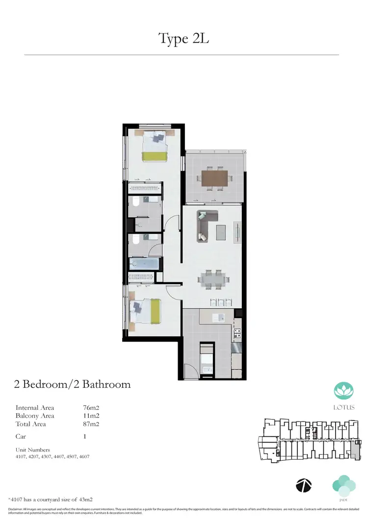 Floorplan of Homely apartment listing, 4507/35 BURDETT STREET, Albion QLD 4010