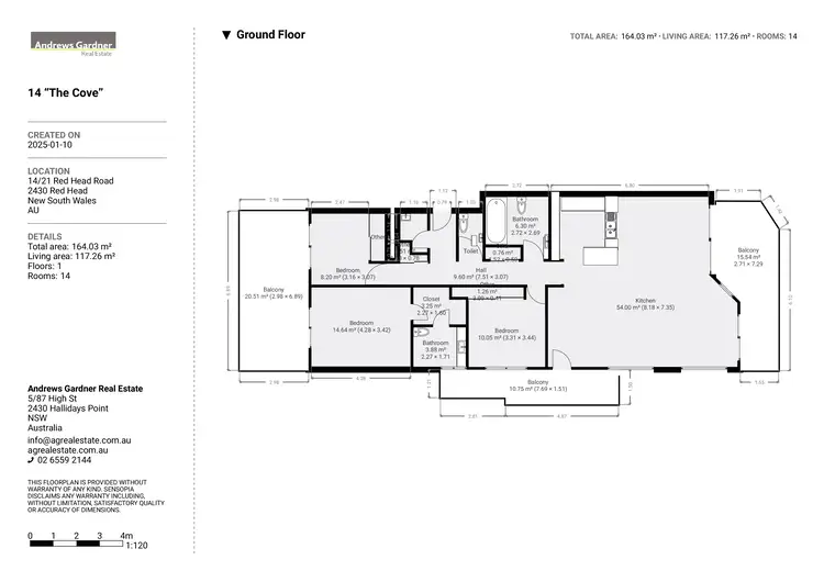 Floorplan of Homely unit listing, 14/21A Red Head Road, Red Head NSW 2430