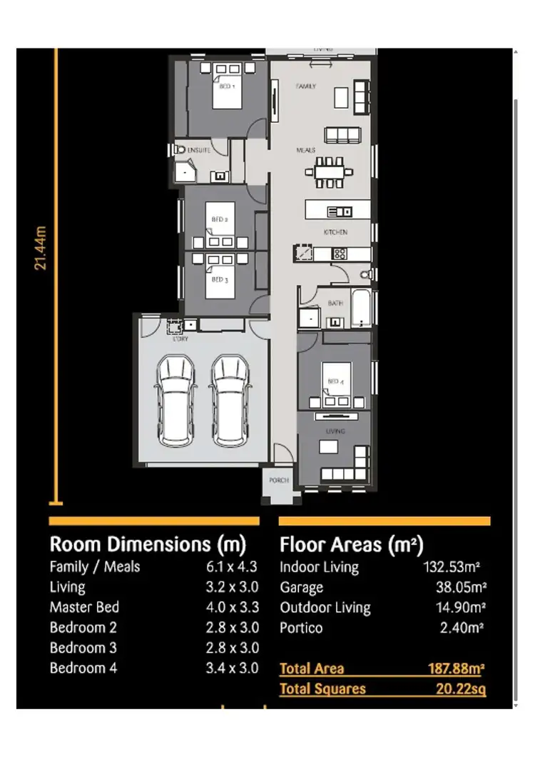 Floorplan of Homely house listing, 23 eagleton Crescent, Leichhardt QLD 4305