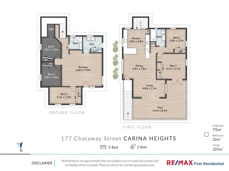 Floorplan of Homely house listing, 177 Chataway Street, Carina Heights QLD 4152