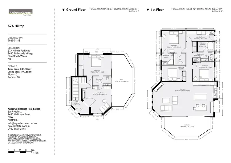Floorplan of Homely house listing, 57A Hilltop Parkway, Tallwoods Village NSW 2430
