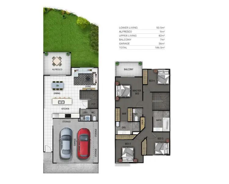 Floorplan of Homely townhouse listing, 41/38 Creekside Terrace, Albany Creek QLD 4035