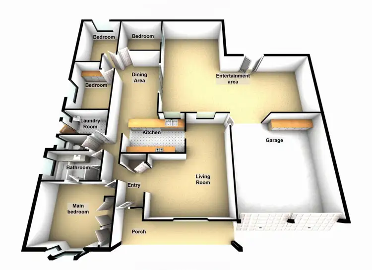 Floorplan of Homely house listing, 12 Trafalgar Drive, Kippa-ring QLD 4021