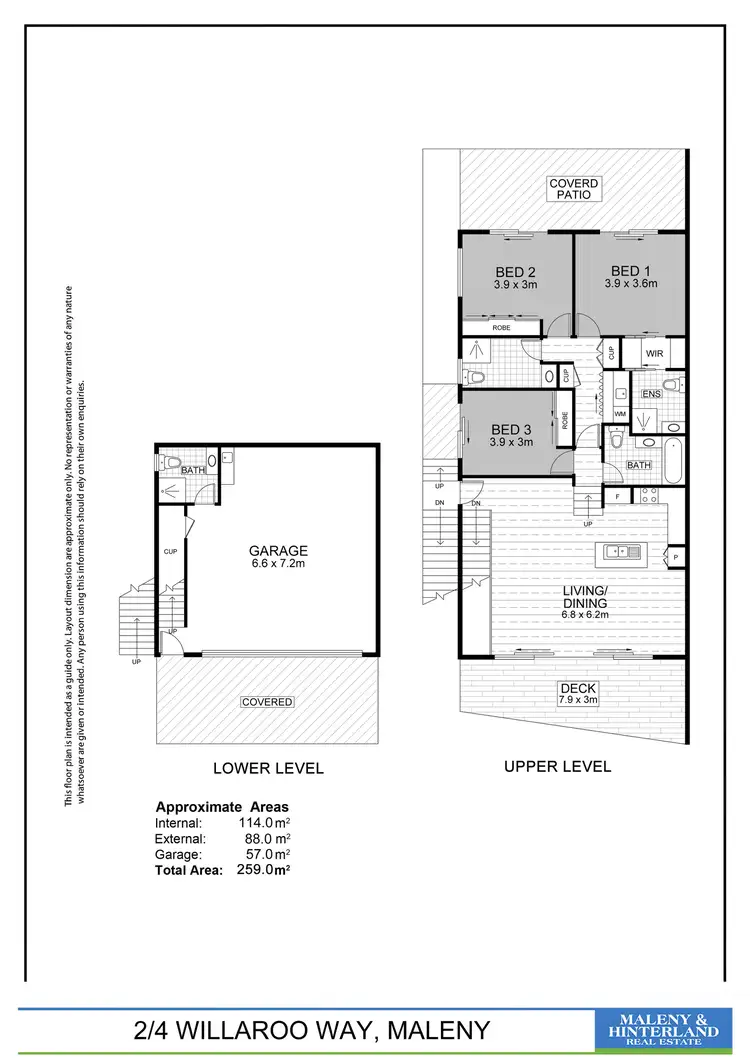 Floorplan of Homely house listing, 2/4 Willaroo Way, Maleny QLD 4552