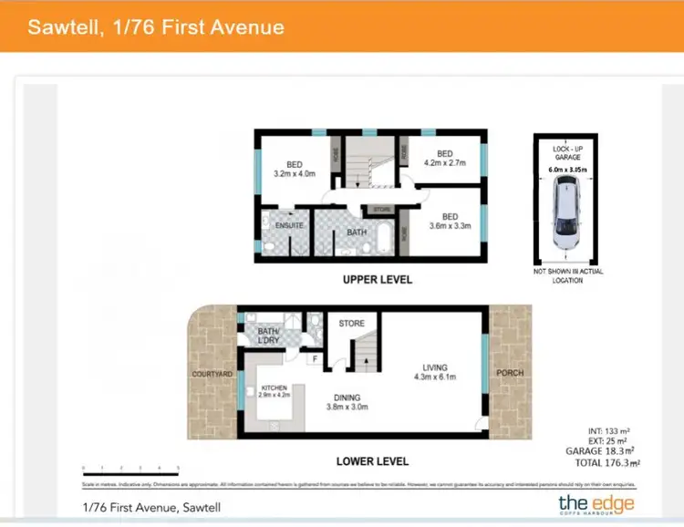 Floorplan of Homely townhouse listing, 1/76 First Avenue, Sawtell NSW 2452