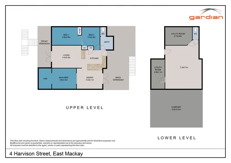 Floorplan of Homely house listing, 4 Harvison Street, East Mackay QLD 4740