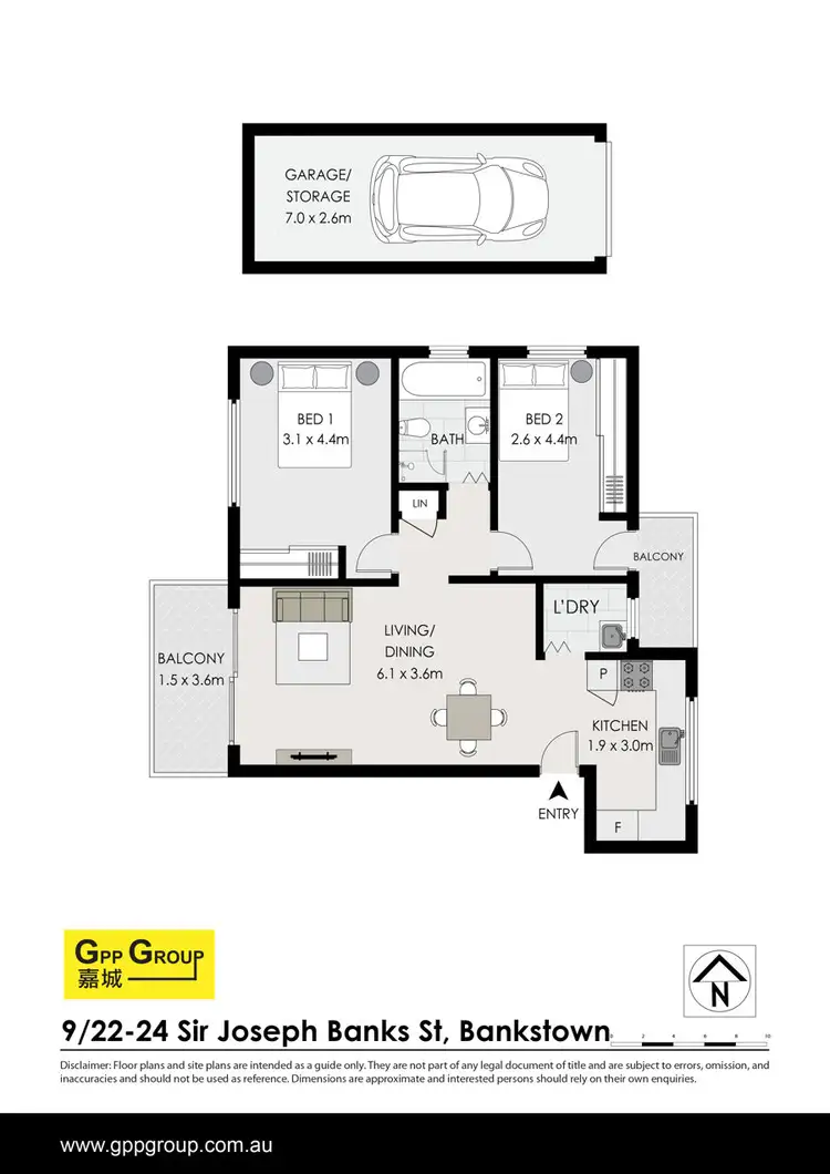 Floorplan of Homely unit listing, 9/22-24 Sir Joseph Banks Street, Bankstown NSW 2200