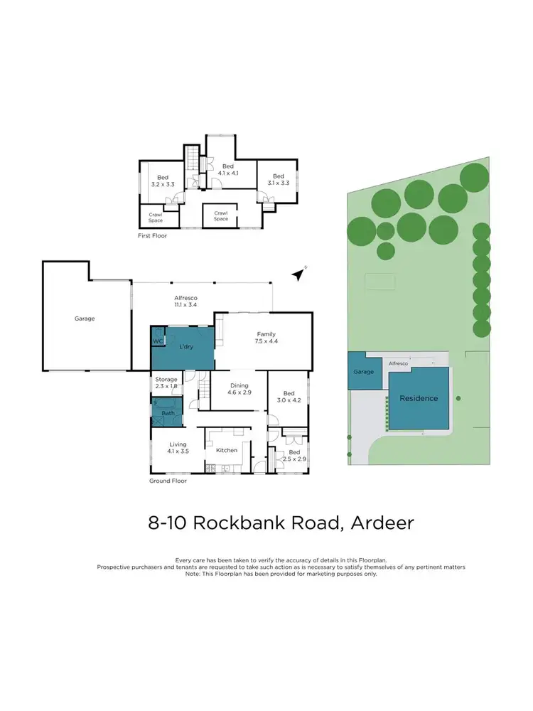 Floorplan of Homely house listing, 8-10 Rockbank Road, Ardeer VIC 3022