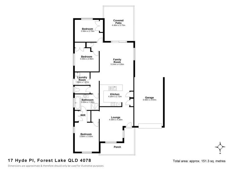 Floorplan of Homely house listing, 17 Hyde Pl, Forest Lake QLD 4078