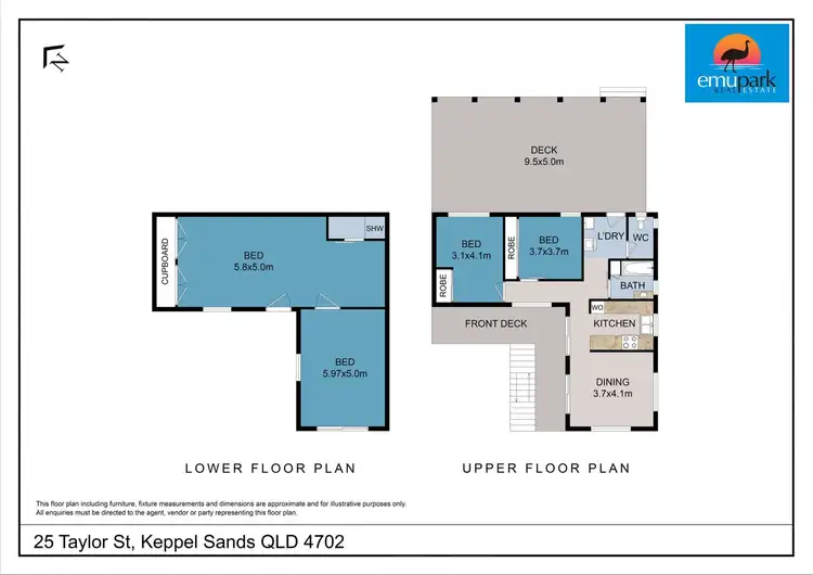 Floorplan of Homely house listing, 25 Taylor Street, Keppel Sands QLD 4702