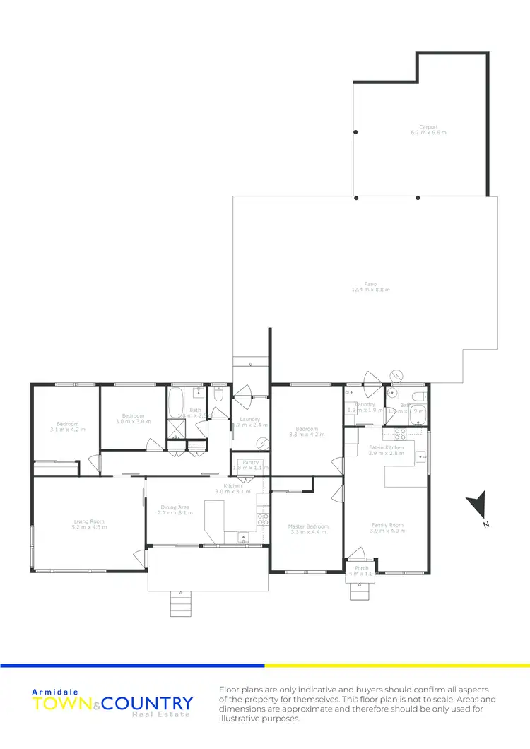 Floorplan of Homely semi-detached listing, 1&2 at 20 Catherine Street, Armidale NSW 2350