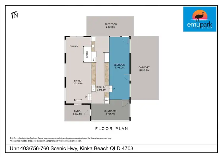 Floorplan of Homely other listing, 403/756-760 Scenic Highway, Kinka Beach QLD 4703