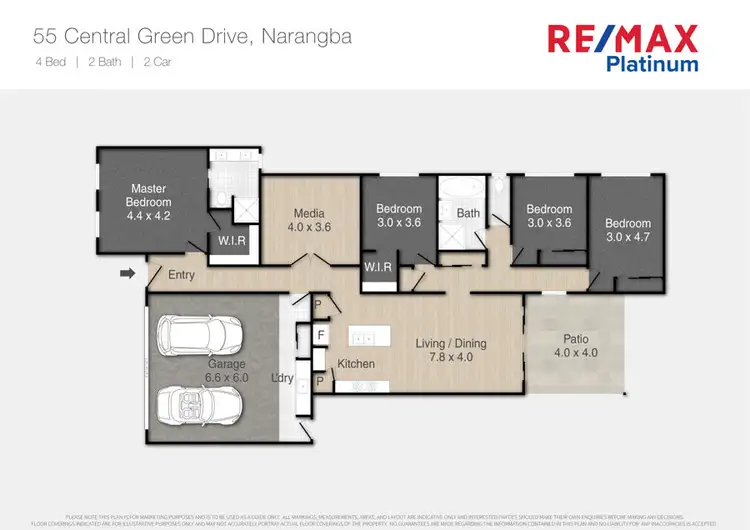 Floorplan of Homely house listing, 55 Central Green Drive, Narangba QLD 4504