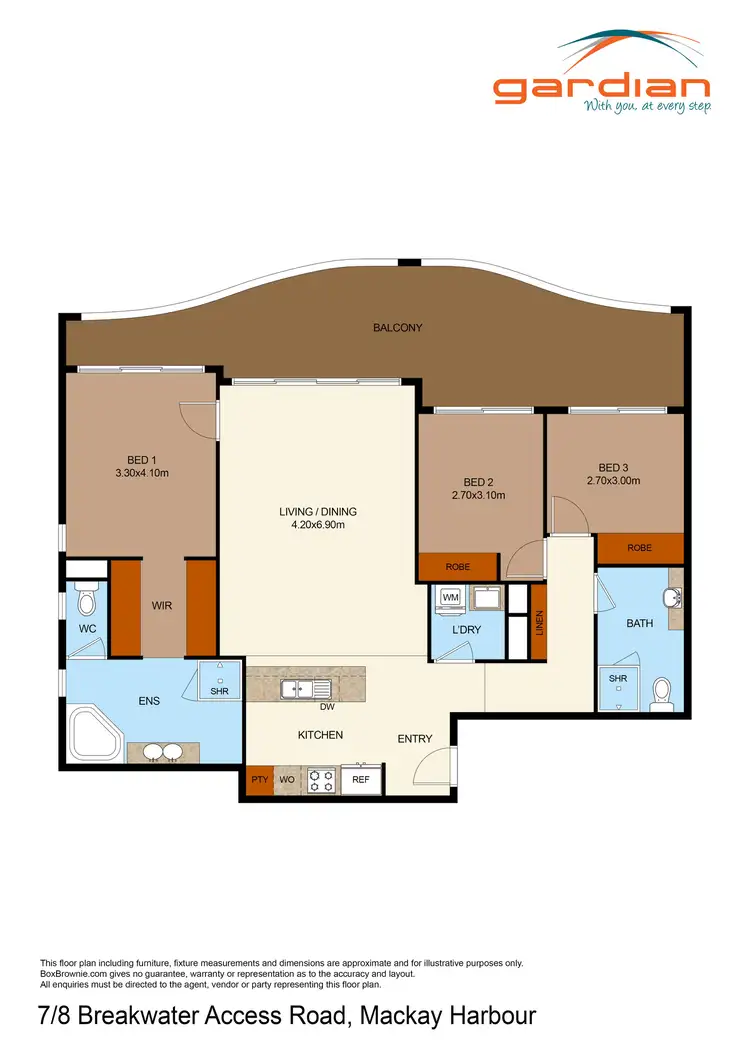 Floorplan of Homely house listing, 7/8 Breakwater Access Road, Mackay Harbour QLD 4740