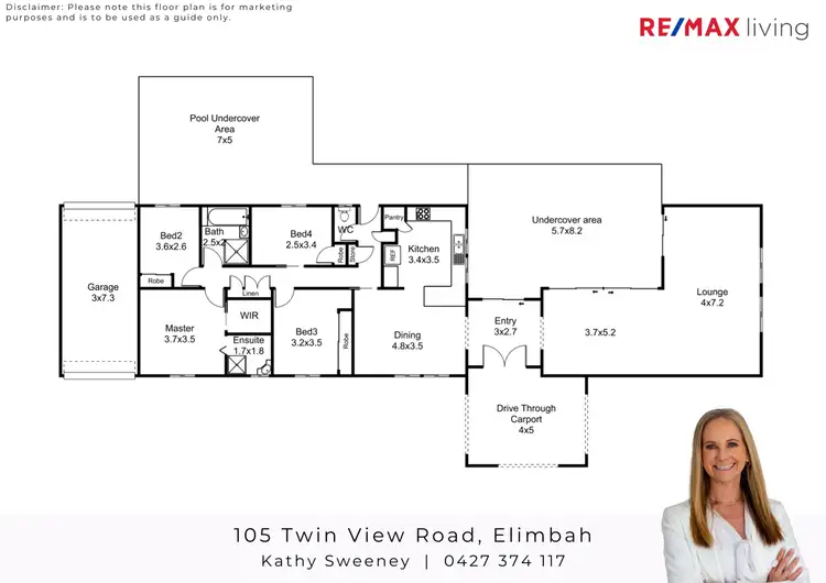 Floorplan of Homely rural property listing, 105 Twin View Road, Elimbah QLD 4516