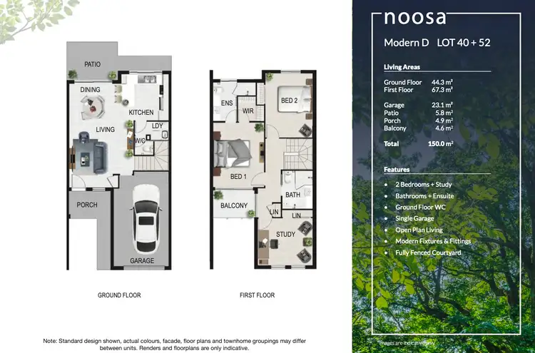 Floorplan of Homely townhouse listing, Address available on request