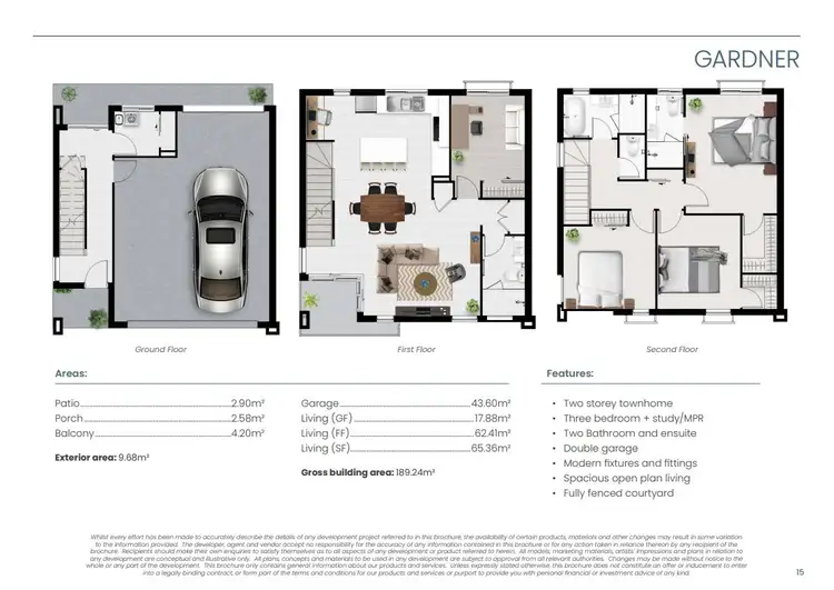 Floorplan of Homely townhouse listing, Address available on request